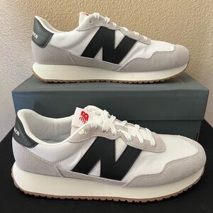 New Balance Men's 237 Black/Grey/White/Gum Sneakers Size 11 BNIB MS237CI